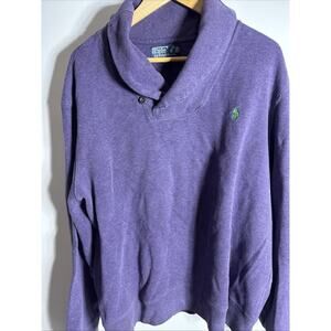 Lot Of 2 Ralph Lauren Knit Sweater Mens XXL 1/4 Pullover Long Sleeve Cotton
